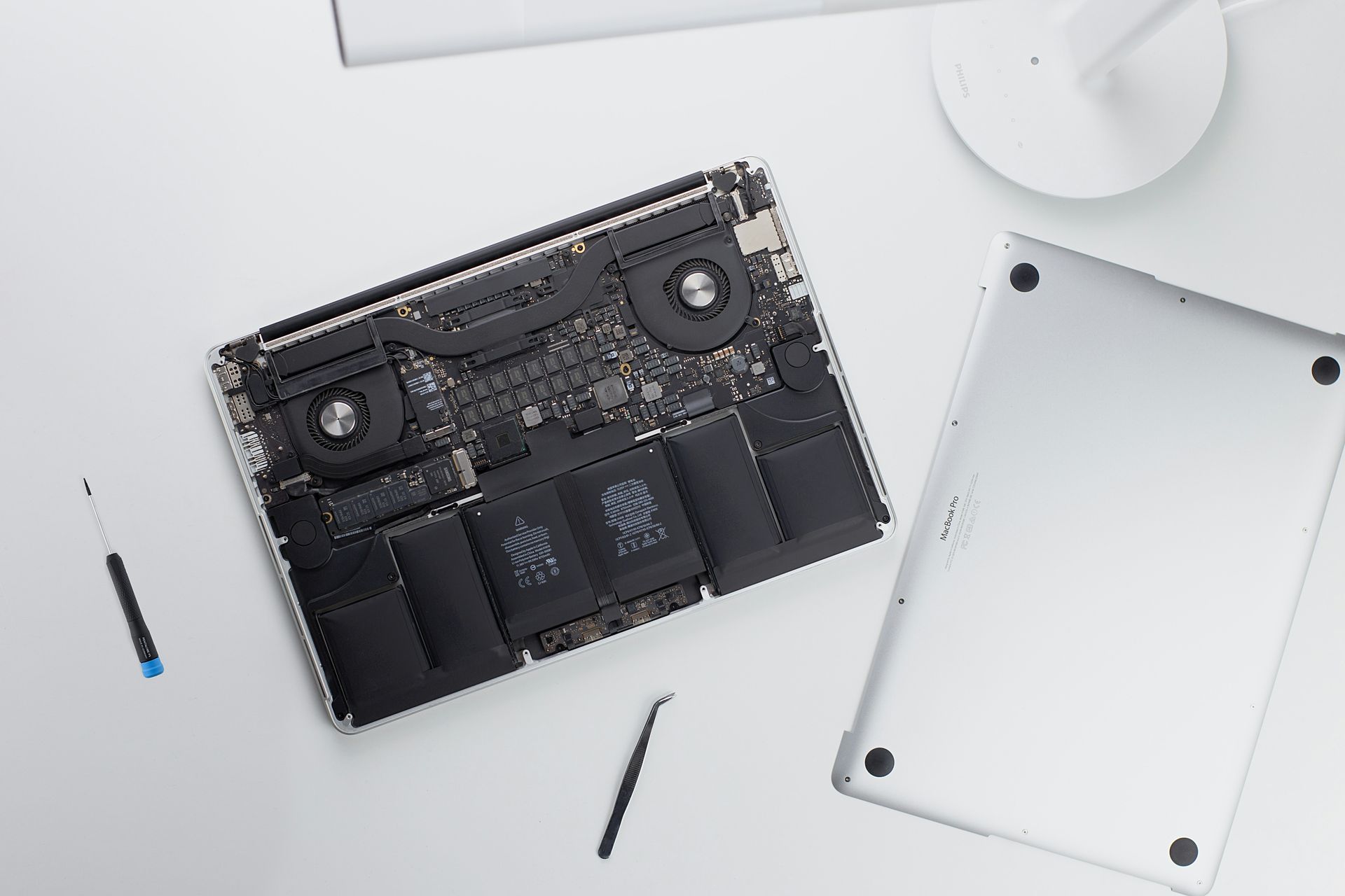 silver MacBook